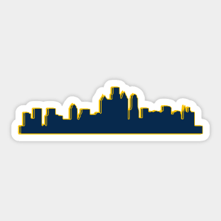 Philly Skyline Drexel Sticker Sticker